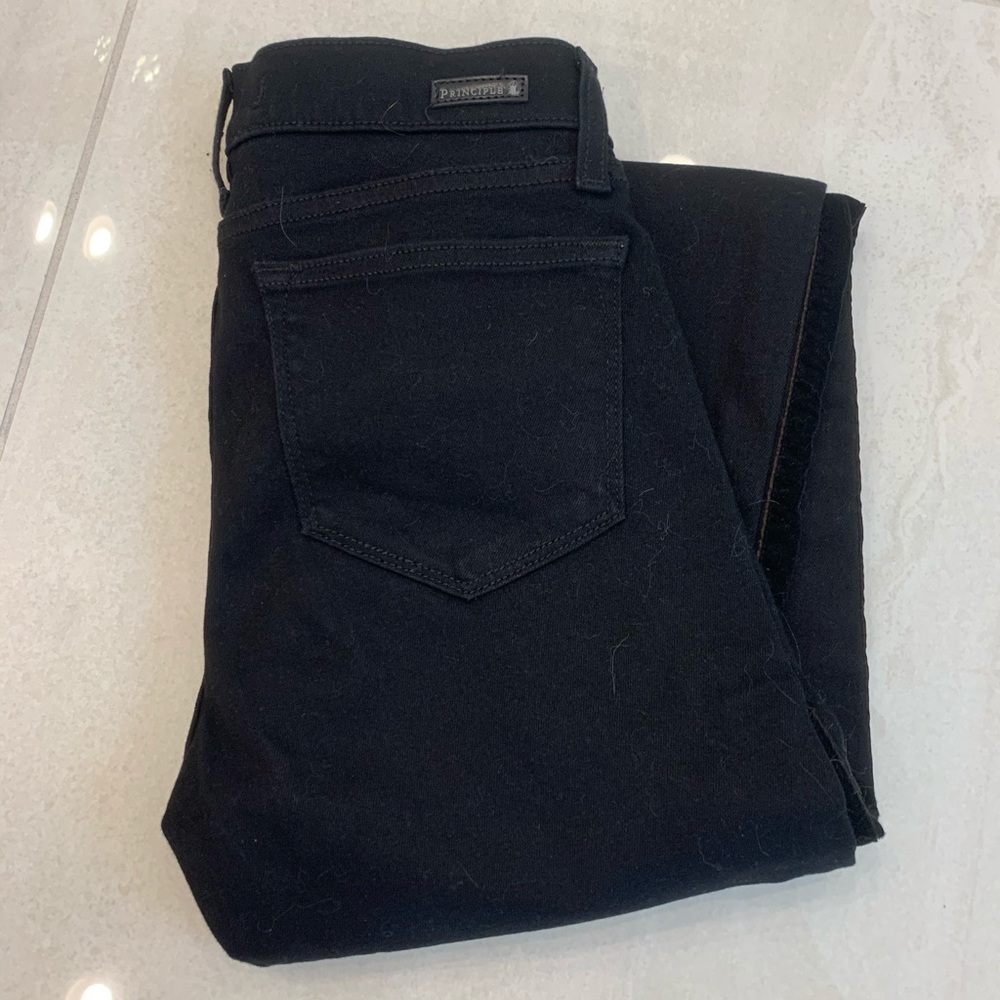 Black Pants with velvet stipe down the sides